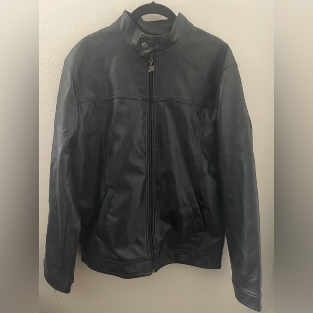 Emporio Armani Black Leather Jacket